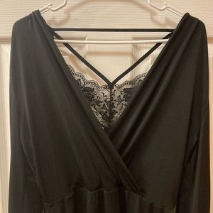 Black Maurices dress with lace size L